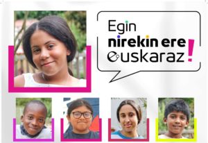 Ya está en marcha la campaña “Egin nirekin ere euskaraz!” – “¡Conmigo también puedes hablar en euskera!”